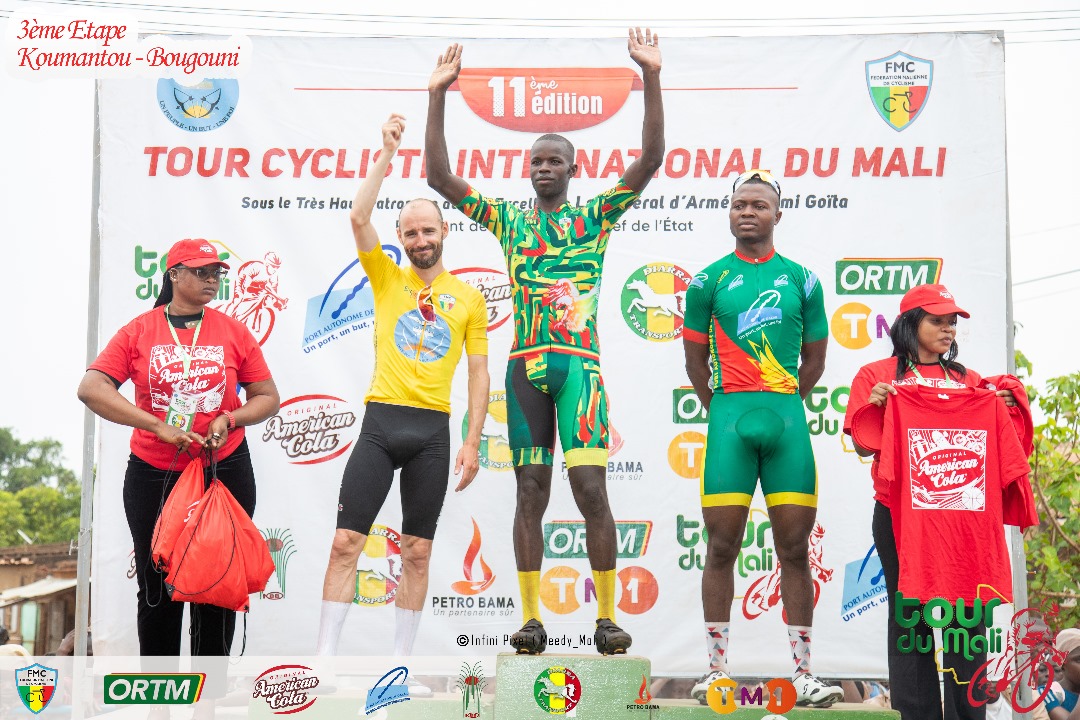  TOUR CYLISTE INTERNATIONALE DU MALI 2025 (ETAPE 3): YAYA DIALLO À LA CONQUÈTE DU  MAILLOT JAUNE